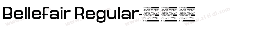 Bellefair Regular字体转换